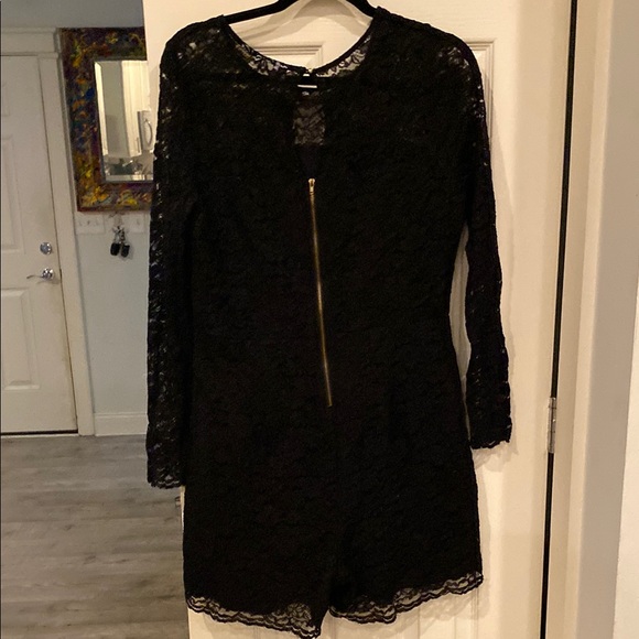 New York & Company Black Lace Romper - Picture 8 of 8